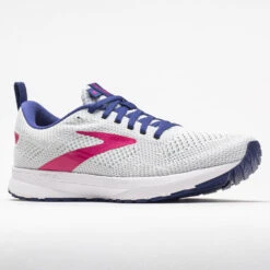 Brooks Revel 5 Women's White/Navy/Pink -Best Shoe Store 047265 5
