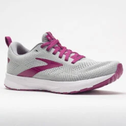 Brooks Revel 5 Women's Gray/White/Baton Rouge -Best Shoe Store 047266 5
