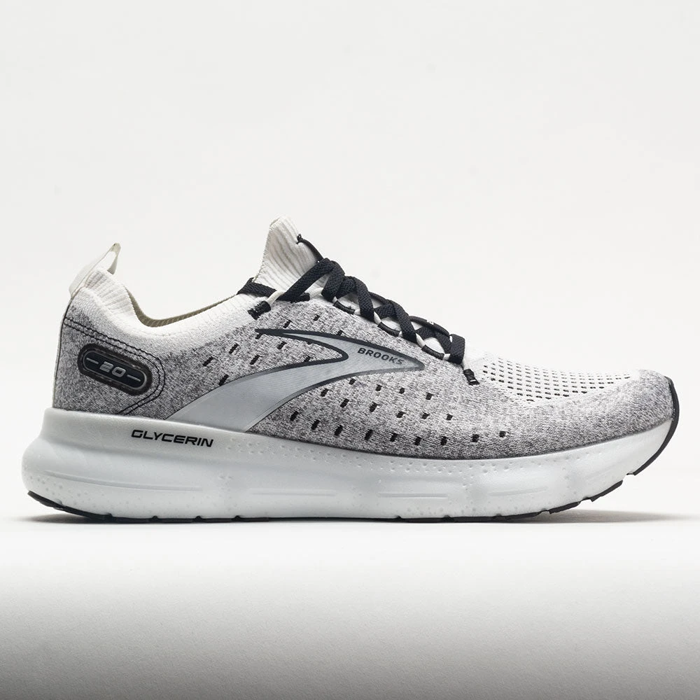 Brooks Glycerin Stealthfit 20 Men's White/Grey/Black 1 Brooks Glycerin Stealthfit 20 Men's White/Grey/Black