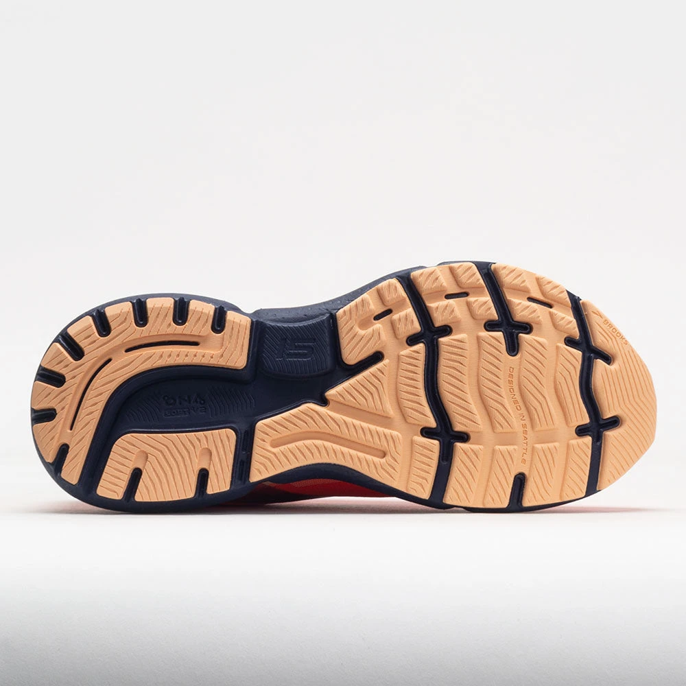 Brooks Ghost 15 Women's Coral/Navy/Peach 4 Brooks Ghost 15 Women's Coral/Navy/Peach - Image 4