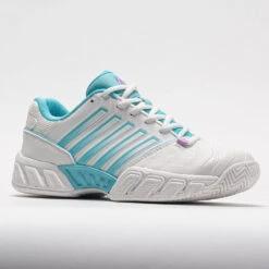 K-Swiss Bigshot Light 4 Women's Brilliant WhiteAngel Blue/Sheer Lilac -Best Shoe Store 116921 5