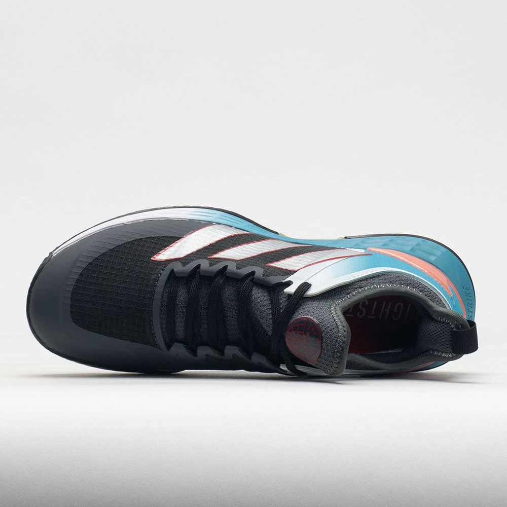 Adidas Adizero Ubersonic 4 Women's Grey/Silver Metallic/Better Scarlet 3 Adidas Adizero Ubersonic 4 Women's Grey/Silver Metallic/Better Scarlet - Image 3