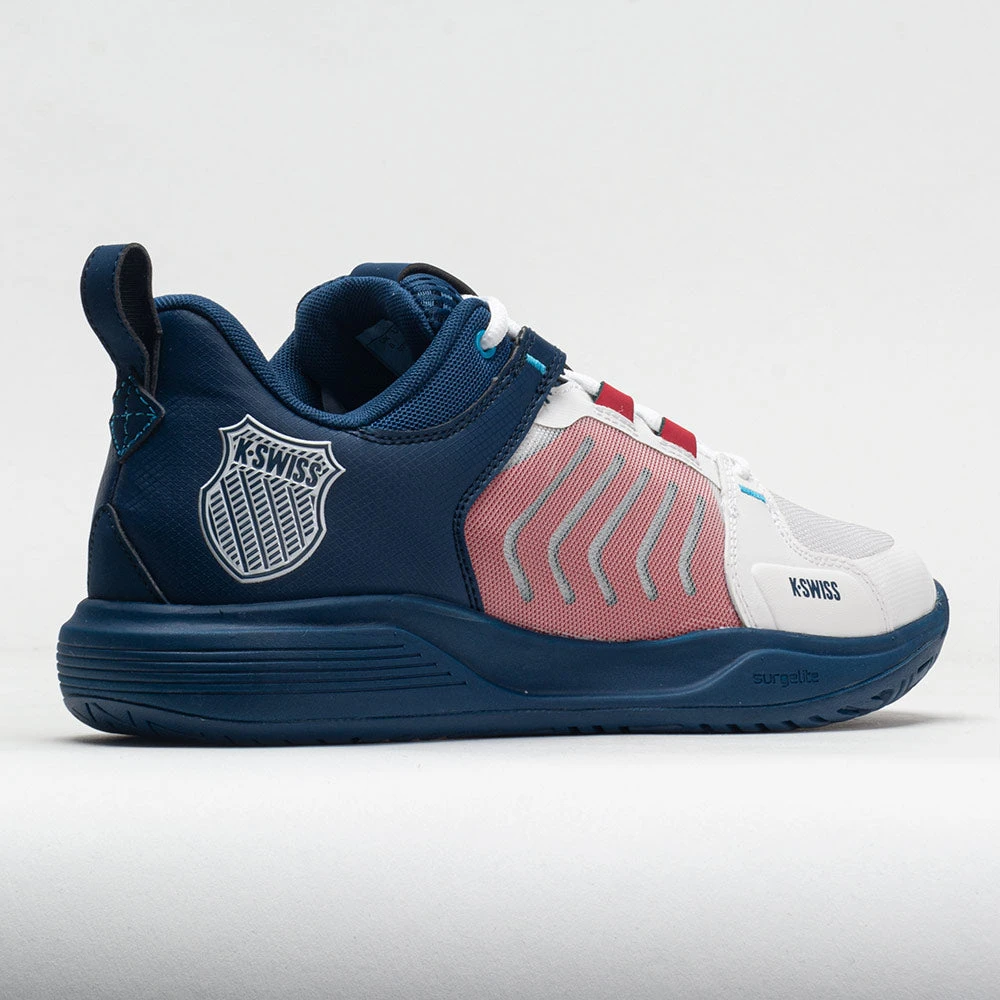 K-Swiss Ultrashot Team Men's Blanc De Blanc/Blue Opal/Lollipop 6 K-Swiss Ultrashot Team Men's Blanc De Blanc/Blue Opal/Lollipop - Image 6