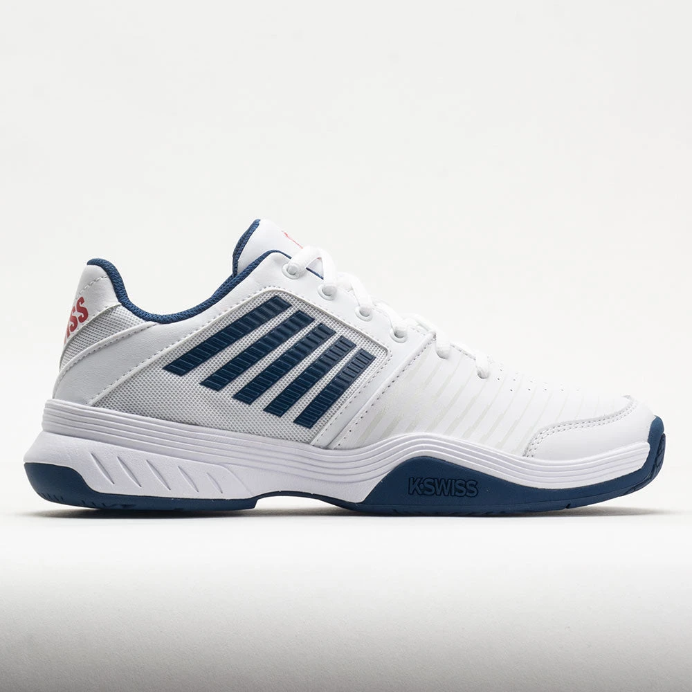 K-Swiss Court Express Men's White/Blue Opal/Lollipop 1 K-Swiss Court Express Men's White/Blue Opal/Lollipop