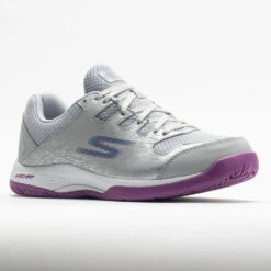 Skechers Viper Court Women's Grey/Purple -Best Shoe Store 370030 5