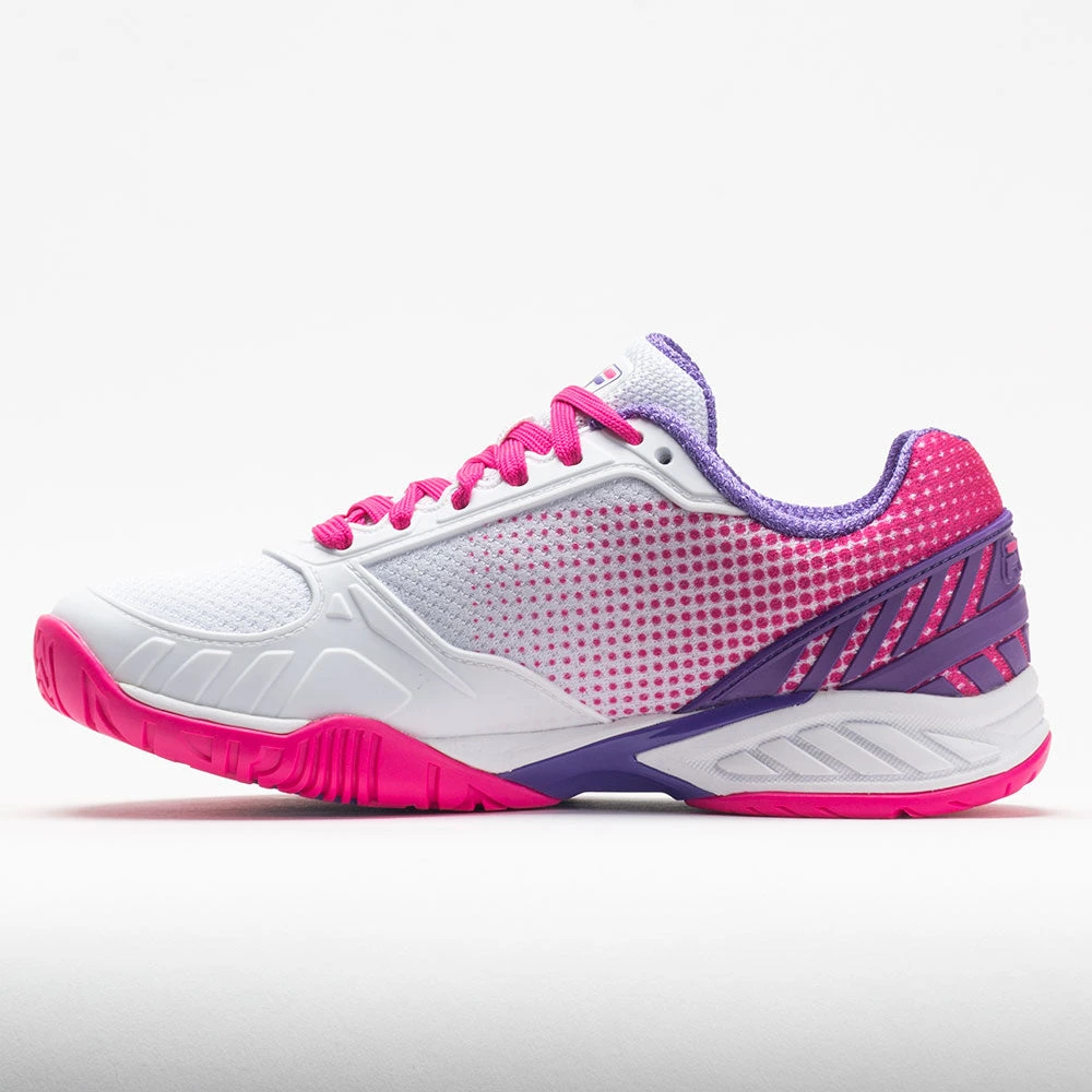 Fila Volley Zone Women's White/Pink Glo/Purple 2 Fila Volley Zone Women's White/Pink Glo/Purple - Image 2