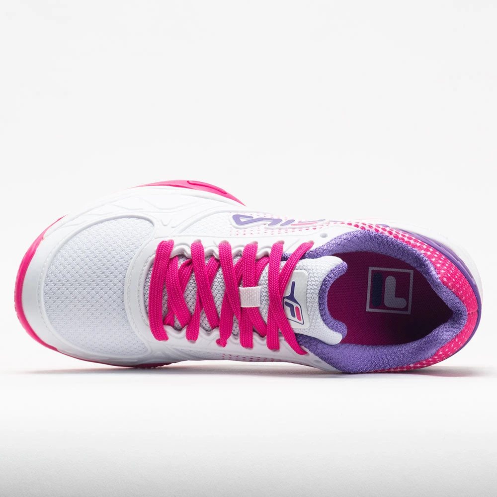 Fila Volley Zone Women's White/Pink Glo/Purple 3 Fila Volley Zone Women's White/Pink Glo/Purple - Image 3