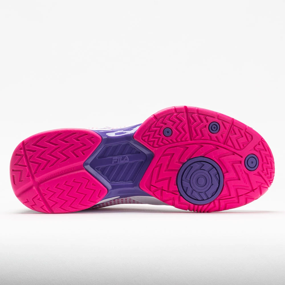 Fila Volley Zone Women's White/Pink Glo/Purple 4 Fila Volley Zone Women's White/Pink Glo/Purple - Image 4
