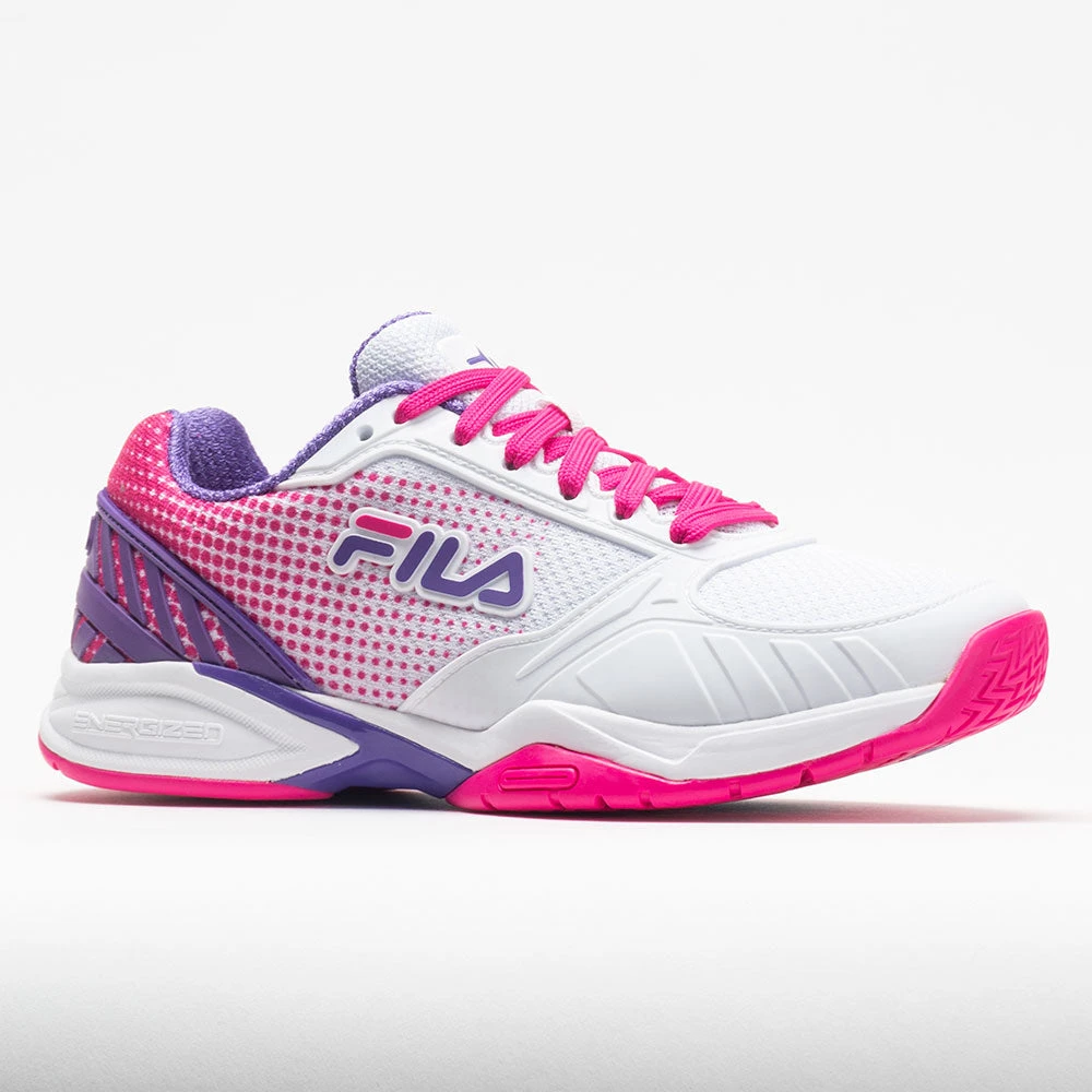 Fila Volley Zone Women's White/Pink Glo/Purple 5 Fila Volley Zone Women's White/Pink Glo/Purple - Image 5