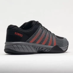 K-Swiss Express Light Pickleball Men's Steel Gray/Jet Black/Orange -Best Shoe Store 370084 6