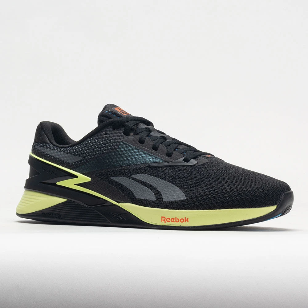 Reebok Nano X3 Men's Core Black/Energy Glow/Smash Orange 5 Reebok Nano X3 Men's Core Black/Energy Glow/Smash Orange - Image 5