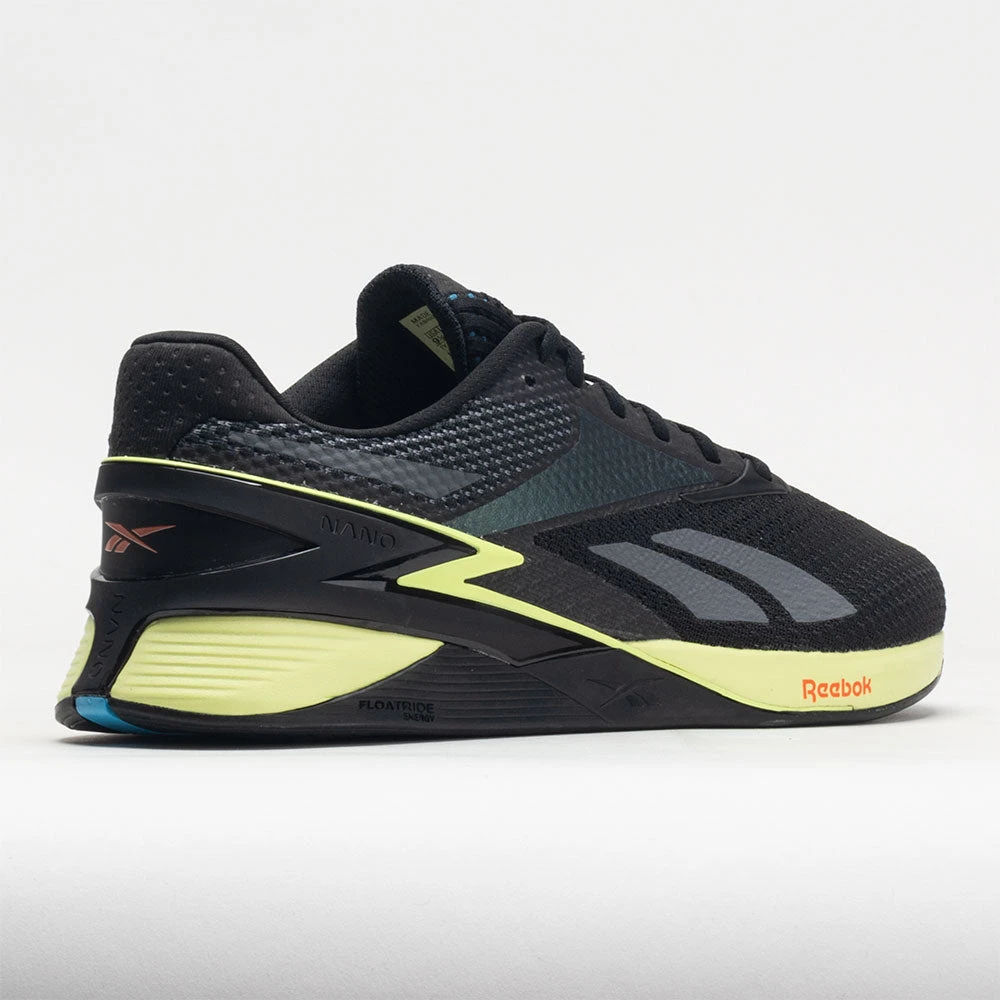 Reebok Nano X3 Men's Core Black/Energy Glow/Smash Orange 6 Reebok Nano X3 Men's Core Black/Energy Glow/Smash Orange - Image 6