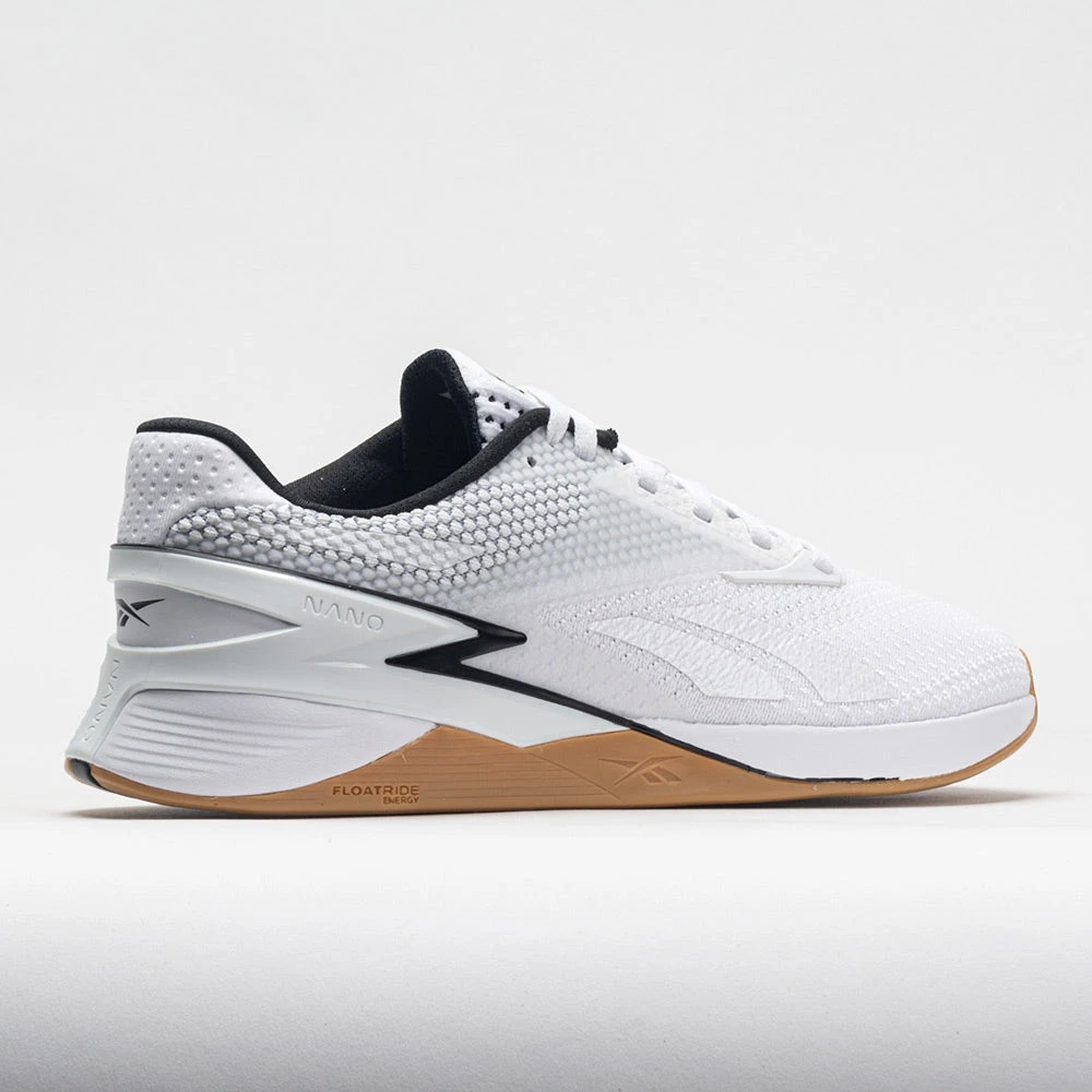 Reebok Nano X3 Men's White/Black/Gum 6 Reebok Nano X3 Men's White/Black/Gum - Image 6