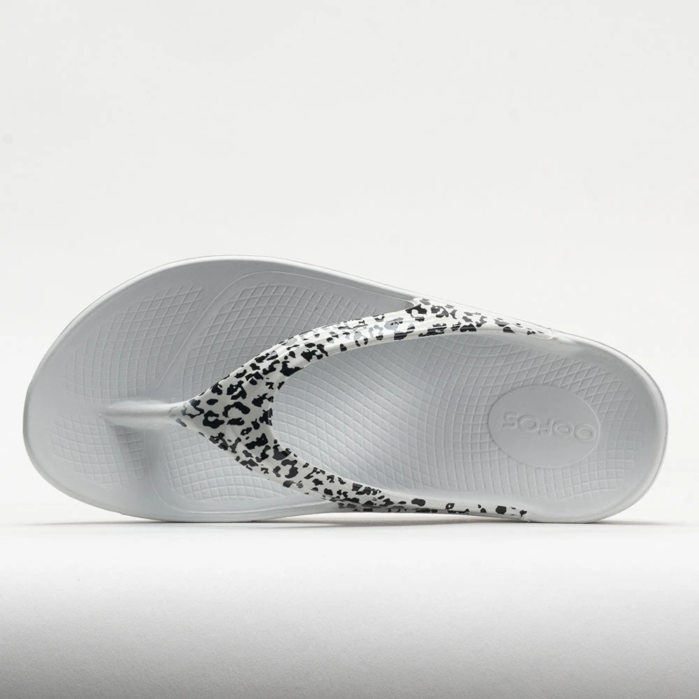 OOFOS OOlala Limited Women's White/Black Leopard 2 OOFOS OOlala Limited Women's White/Black Leopard - Image 2